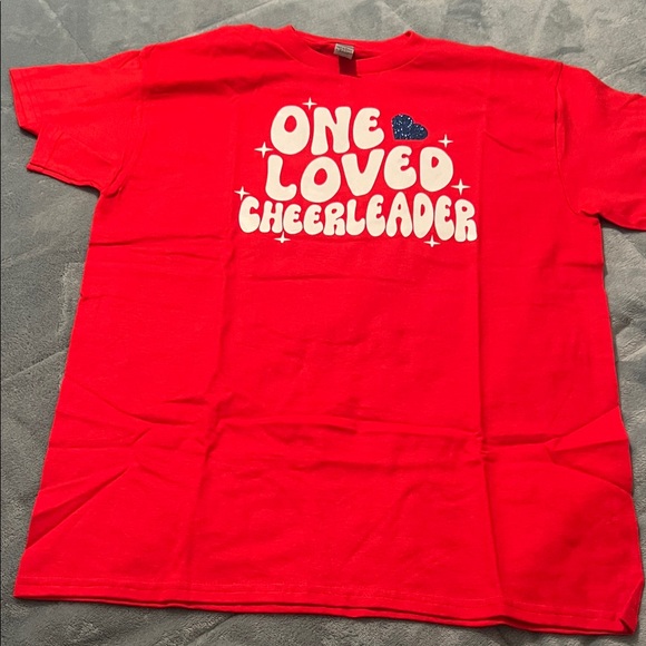 Gildan Tops - Gildan Red Cheerleader Tee size Medium